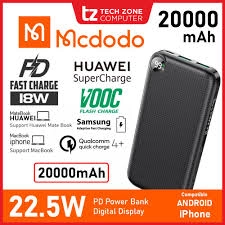 پاوربانک بی سیم مک دودو مدل MC-3720 ظرفیت 20000 میلی آمپر ساعت مدل Mcdodo