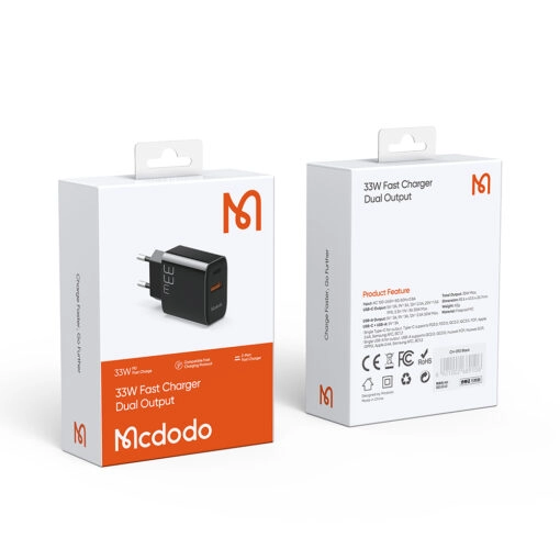 شارژر دیواری مک دودو Mcdodo CH-0921 PD Type C USB توان 33 وات