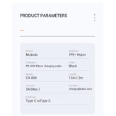 کابل USB-C مک دودو مدل MC-CA-8080 به طول 1.5 متر