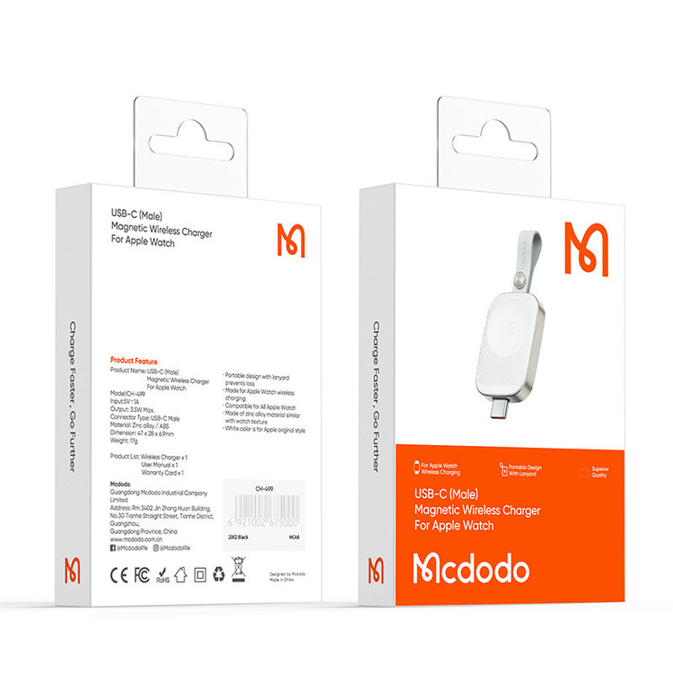 شارژر بی سیم مک دودو مدل ch-4992 مناسب برای اپل واچ