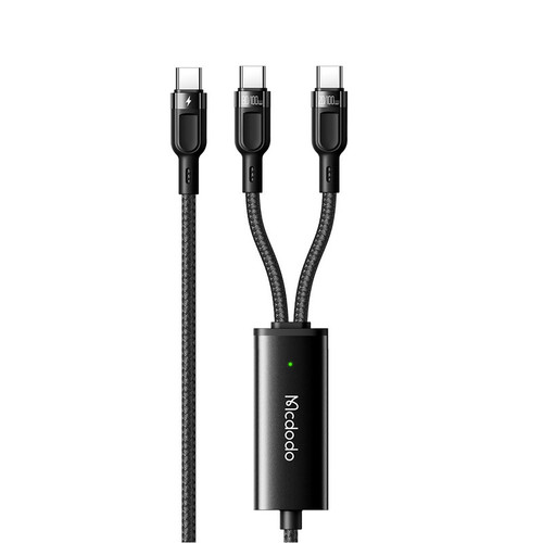 کابل تبدیل 1 به 2 USB-C مک دودو مدل CA-7470 طول 1.2 متر