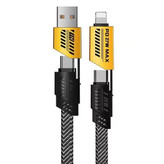کابل تبدیل USB / USB-C به لایتنینگ / USB-C مدل NOHON 4IN1 FAST طول 1.2 متر