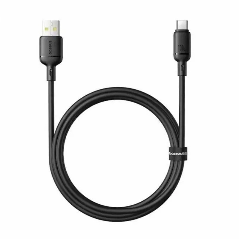کابل تبدیل USB به USB-C بیسوس مدل Silky Series طول 1 متر
