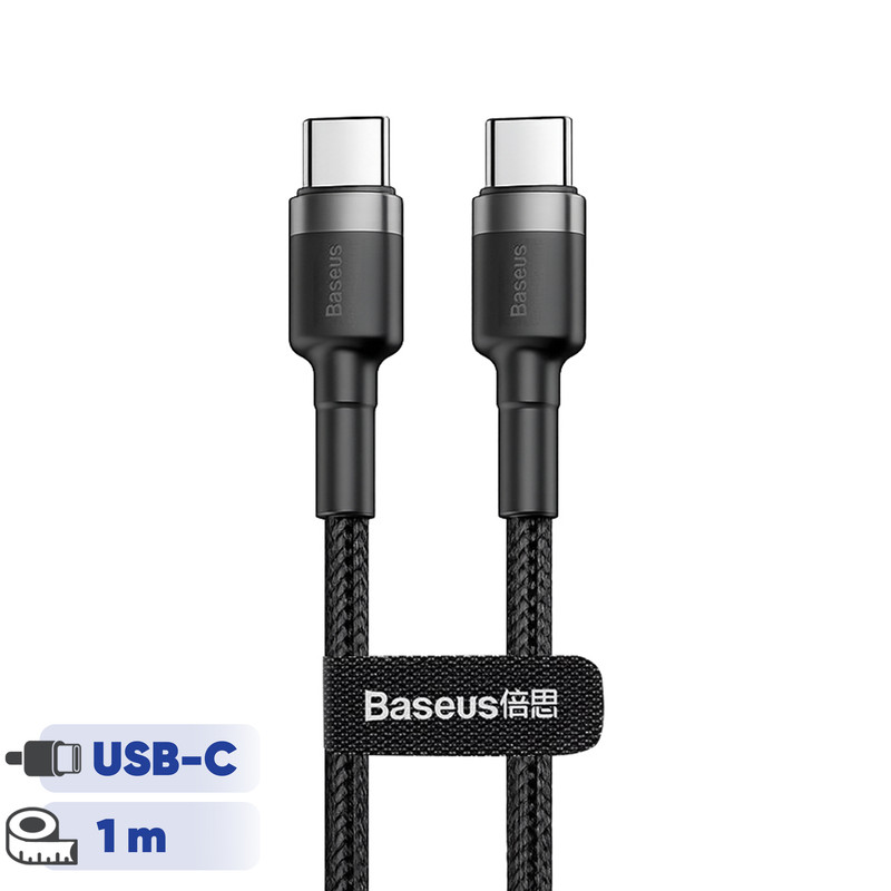 کابل USB-C باسئوس مدل Cafule PD2.0 طول 1 متر