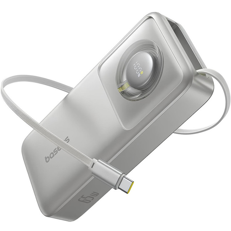 پاوربانک بیسوس مدل Free2Pull 65W ظرفیت 20000 میلی آمپر ساعت به همراه کابل USB-C