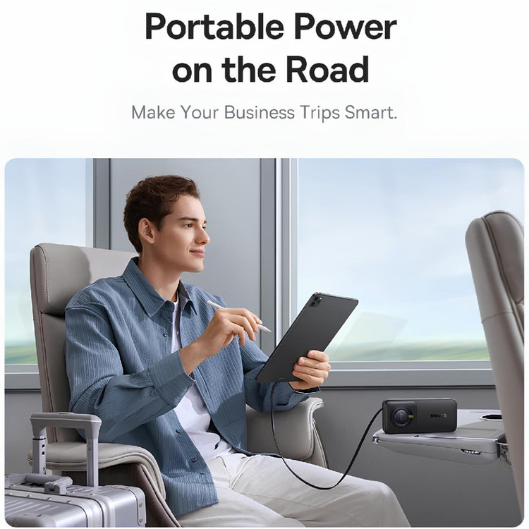 پاوربانک بیسوس مدل Free2Pull 65W ظرفیت 20000 میلی آمپر ساعت به همراه کابل USB-C