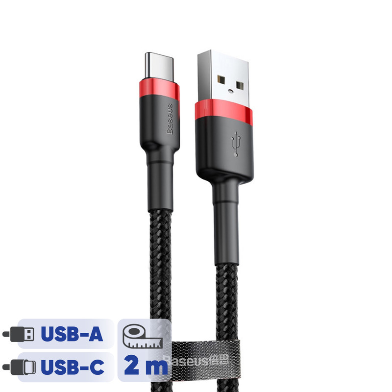 کابل تبدیل USB به USB-C باسئوس  مدل CATKLF-C91 Cafule طول 2 متر