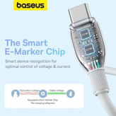 کابل USB-C بیسوس مدل Pudding Series P10355702221-B2 طول 2 متر