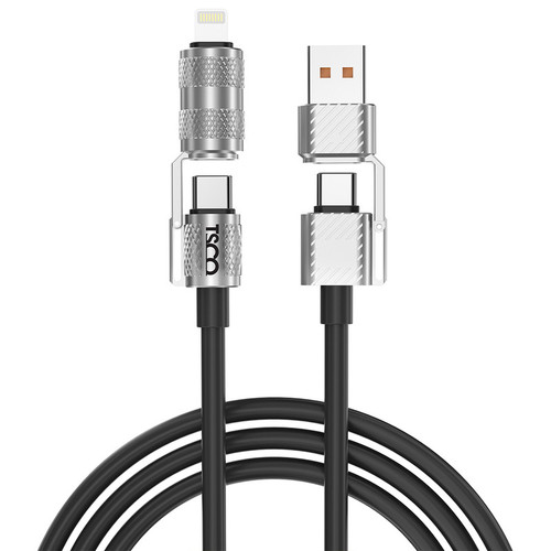 کابل تبدیل USB/USB-C به لایتنینگ/USB-C تسکو مدل GCA 240W طول 1.2 متر