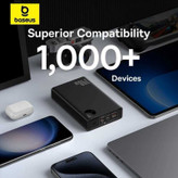 پاوربانک بیسوس مدل Adaman 140W ظرفیت 24000 میلی آمپر ساعت