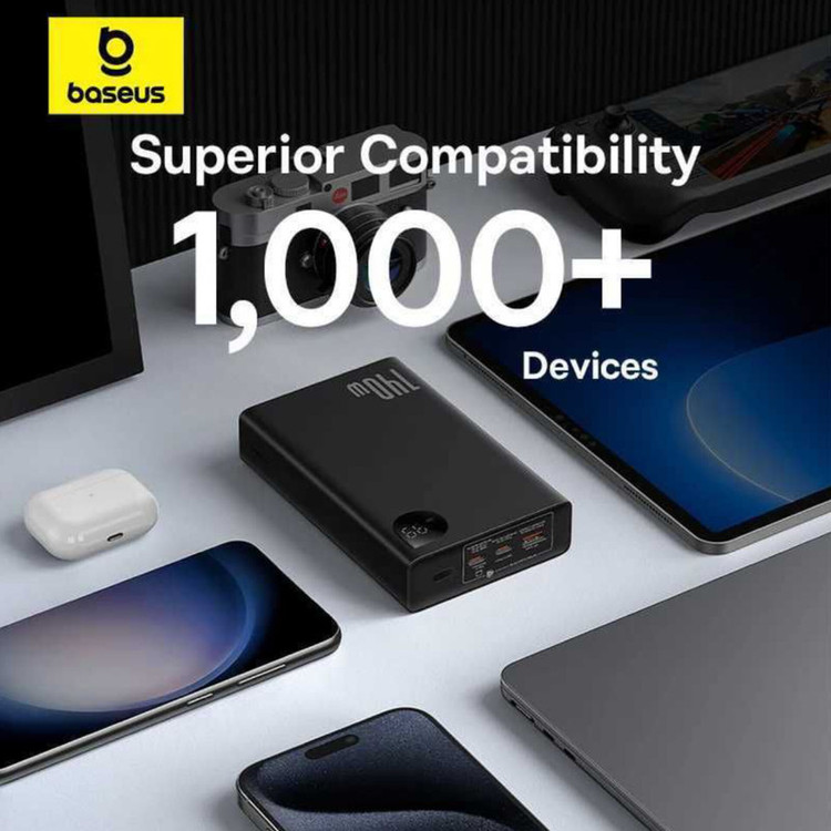پاوربانک بیسوس مدل Adaman 140W ظرفیت 24000 میلی آمپر ساعت
