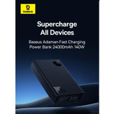 پاوربانک بیسوس مدل Adaman 140W ظرفیت 24000 میلی آمپر ساعت