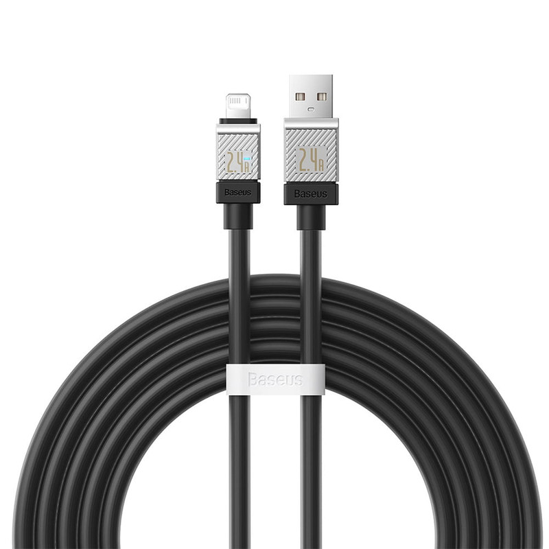 کابل تبدیل USB به لایتنینگ بیسوس مدل CoolPlay Series Fast طول 2 متر
