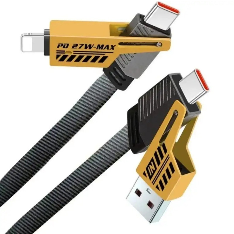 کابل تبدیل USB/USB-C به لایتنینگ/USB-C اوزاکی مدل Fast65W طول 1 متر