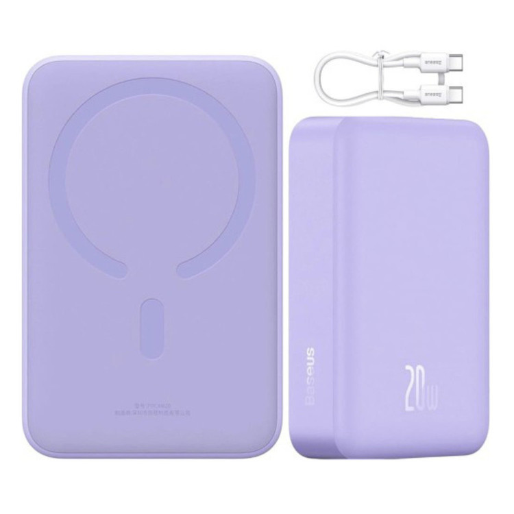 پاوربانک بیسوس مدل MAGNETIC MINI 20W ظرفیت 20000 میلی آمپر ساعت