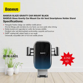 پایه نگهدارنده گوشی موبایل بیسوس مدل Glaze Gravity SUYL-LG01