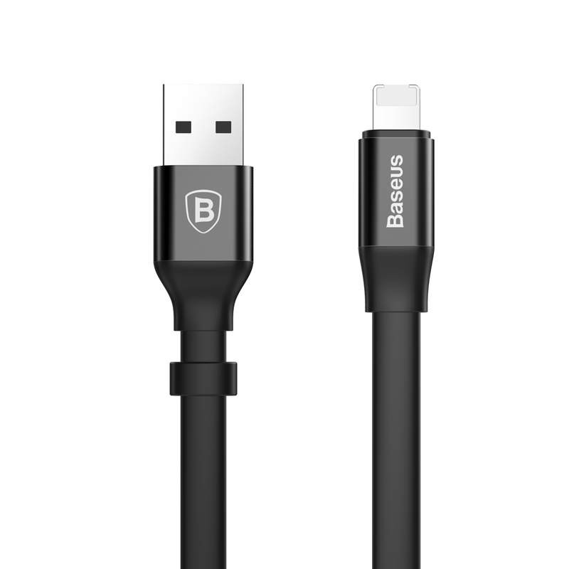 کابل تبدیل USB به MicroUSB و لایتنینگ باسئوس مدل Nimble CALMBJ-A01 طول 1.2 متر
