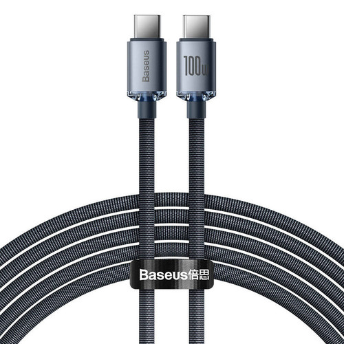 کابل usb-c بیسوس مدلcrystal shine100W new packطول۱.۲متر