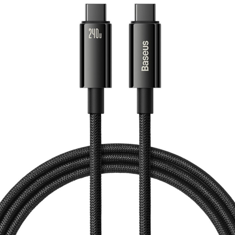کابل تبدیل USB-C باسئوس مدل (TUNGSTEN GOLD  (240W طول 2 متر