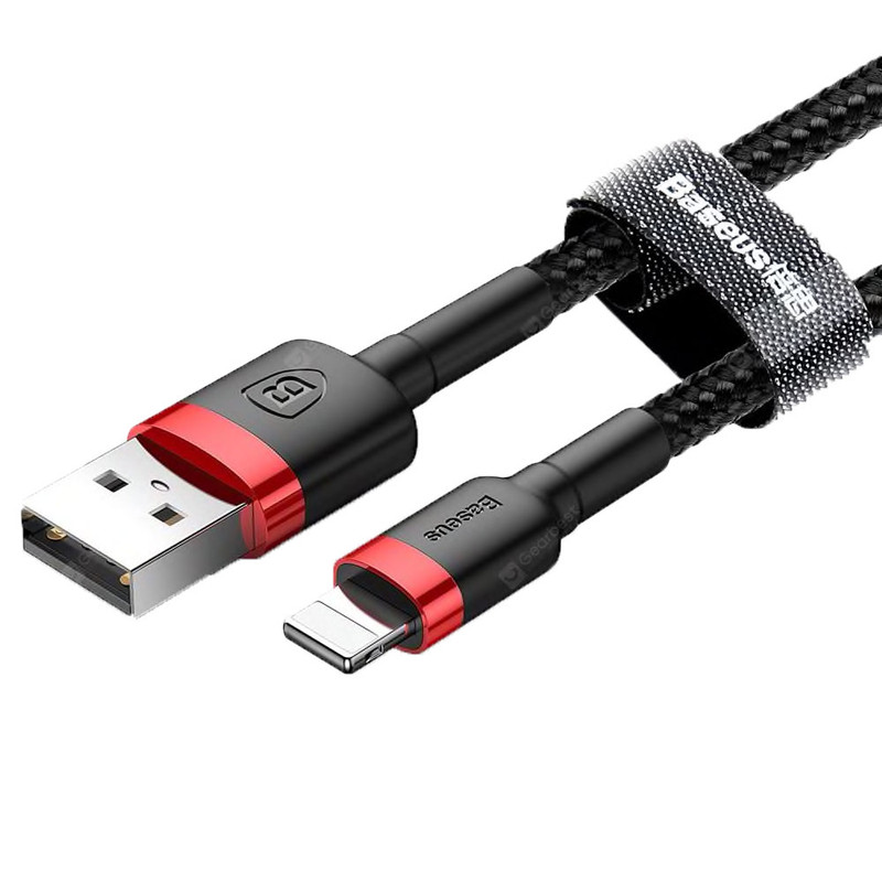 کابل تبدیل USB به لایتنینگ باسئوس مدل cafule طول 2 متر