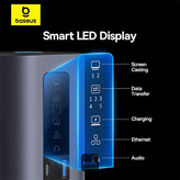 هاب 10 پورت USB-C بیسوس مدل B-Spectmate-10