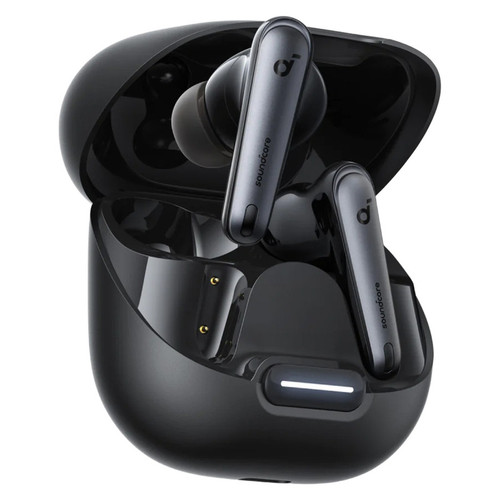 هدفون بلوتوثی انکر مدل Soundcore Liberty 4 NC با نویز کنسلینگ فعال (ANC)، درگاه شارژ USB Type-C، پشتیبانی از فرمان لمسی، مقاوم در برابر پاشش آب