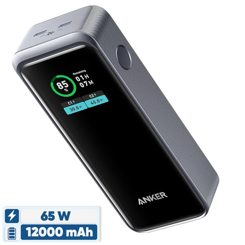 پاوربانک 65 وات انکر مدل A1335 ظرفیت 12000 میلیآمپرساعت