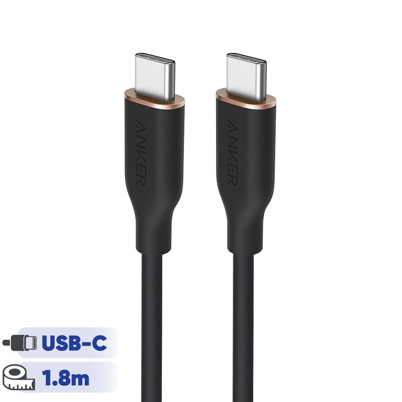 کابل USB-C به USB-C انکر مدل A8553 PowerLine III Flow طول 1.8 متر