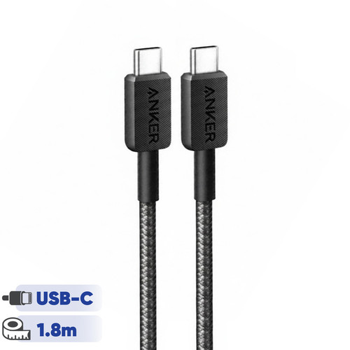 کابل تبدیل USB-C به USB-C انکر مدل A81D6 طول 1.8 متر با توان 240 وات