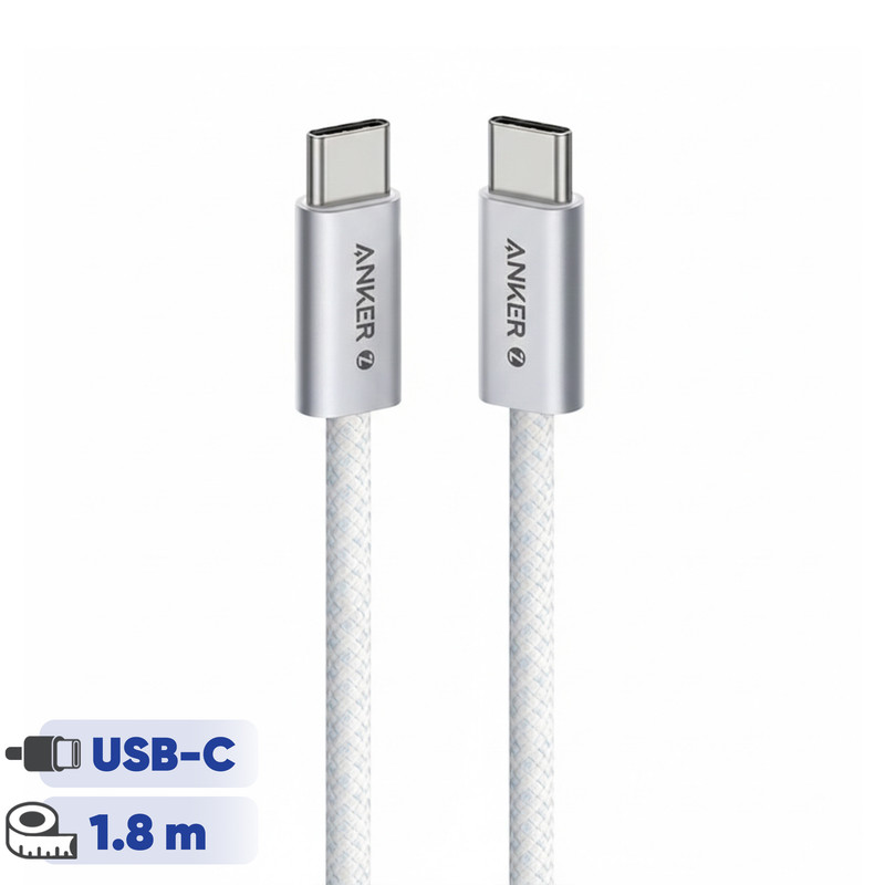 کابل تبدیل USB-C به USB-C انکر مدل  Zolo A8060 طول 1.8 متر با توان 240 وات