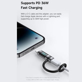 مبدل USB-C به لایتنینگ مک دودو مدل OT-261