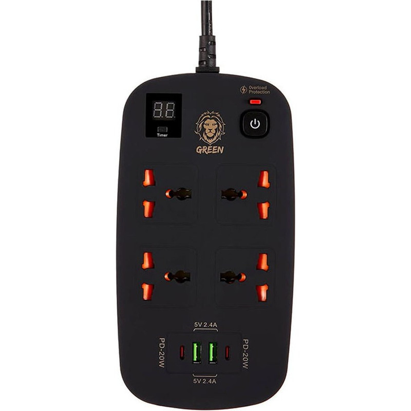 چندراهی برق گرین لاین مدل PD -USB 40W