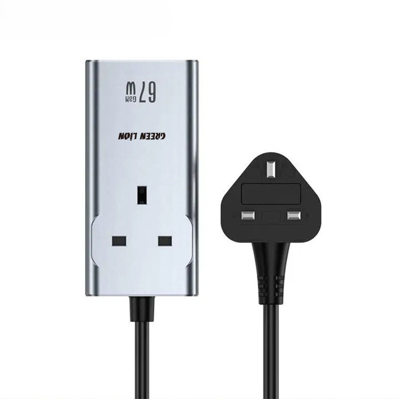 چندراهی برق گرین لاین مدل 67W GaN Premium AC Socket