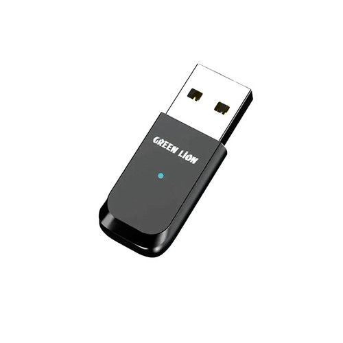 مبدل بلوتوثی گرین لاین مدل Green Lion Zinc Alloy Shell Bluetooth Adapter GNBLTADAPBK