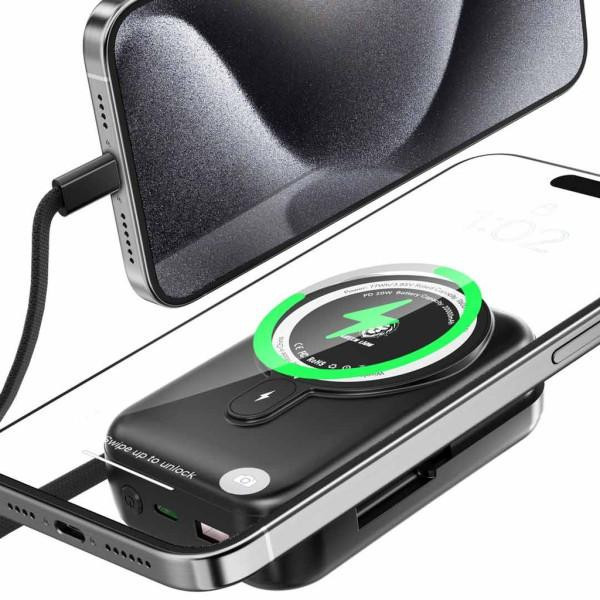 پاوربانک 22.5 وات گرین لاین مدل Monaco MagSafe ظرفیت 20000 میلی آمپر ساعت